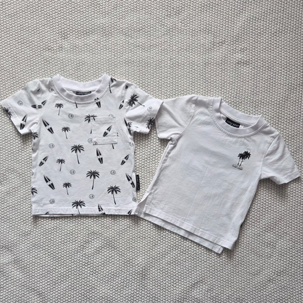 Set of 2 Little Bipsy T-Shirts, size 6-12 months